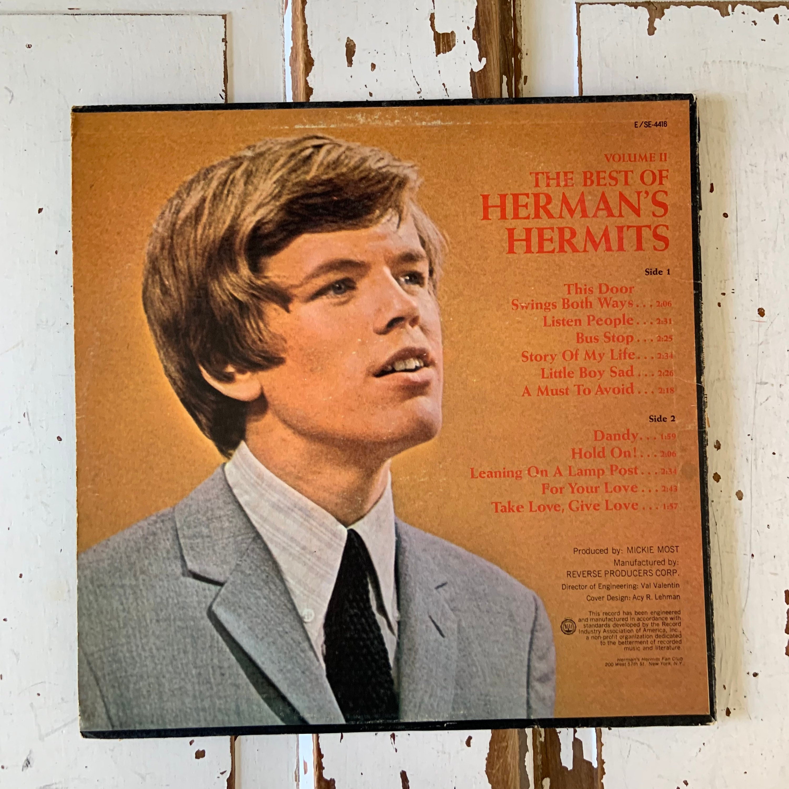 Vintage 1966 Vinyl Album the Best of Herman's Hermits Volume 2 - Etsy