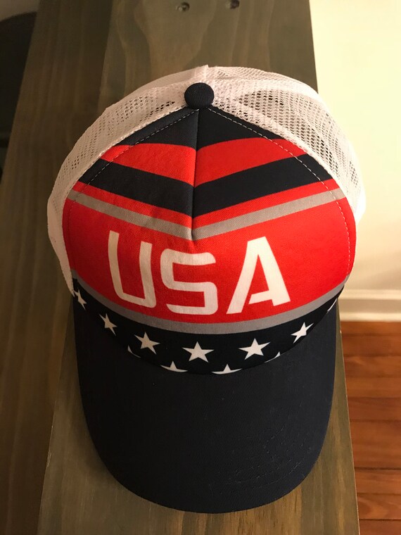 Vintage USA Snap Back Trucker Hat - image 2