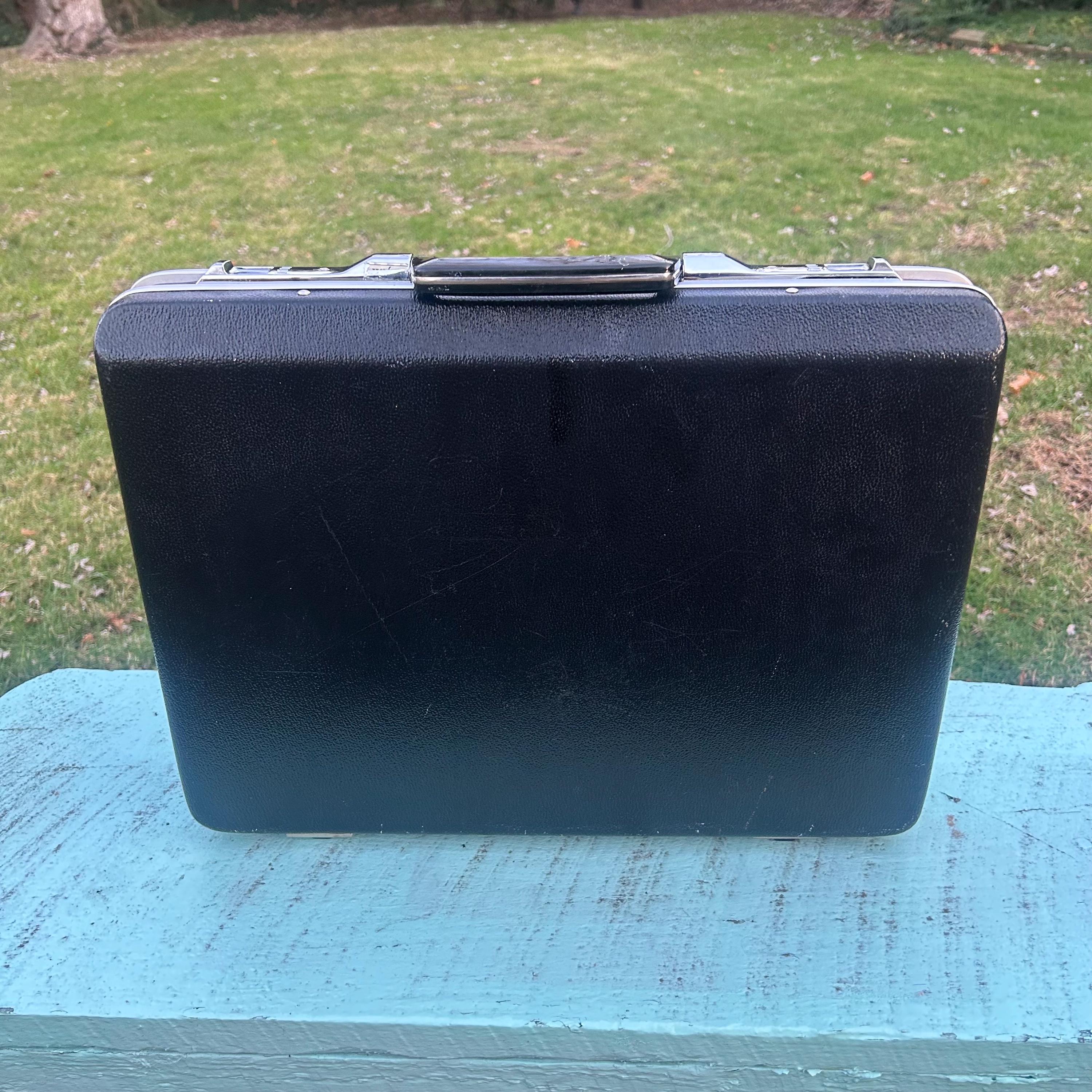 Vintage 1970's Echolac Black Hard Shell Attaché Brief Case - Etsy
