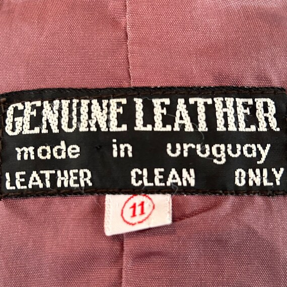 Vintage 1980’s Genuine Leather Jacket - image 8