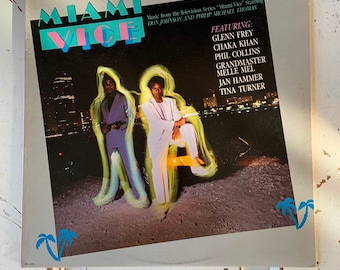 Vintage 1985 Vinyl Album Music del TV Show Miami Vice