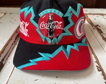 Vintage 1990’s Super Rare Drew Pearson Jagged Edge Coca Cola Coke Snap Back Hat