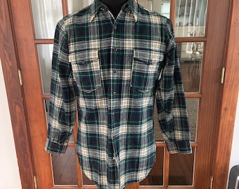 Vtg 1980's Pendleton Wool Campbell Tarn Shirt
