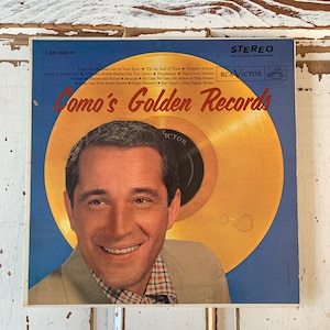 Vintage 1958 Perry Como Comos Golden Records LP Vinyl Record