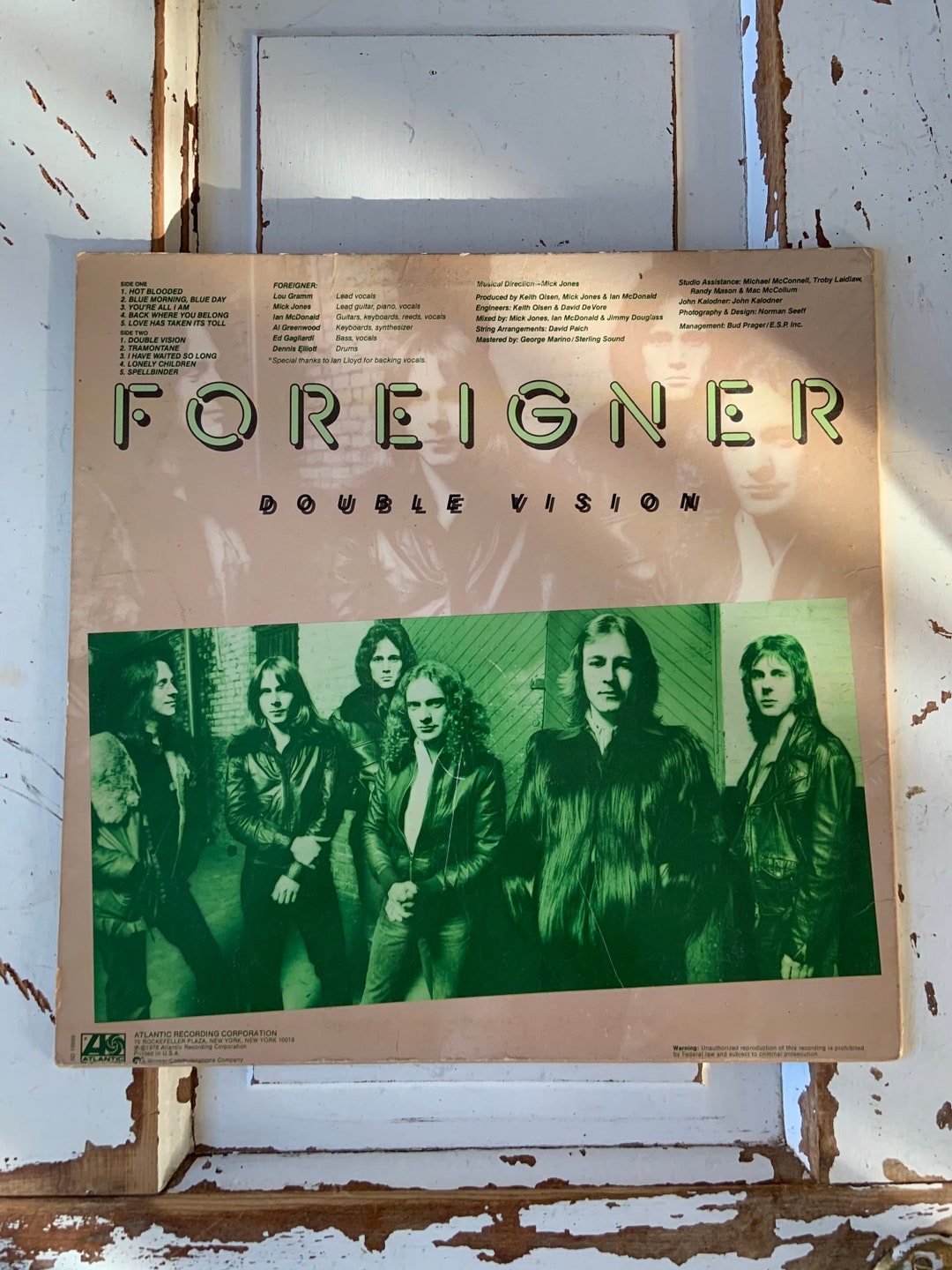 Vintage 1978 Foreigner Double Vision Vinyl Album - Etsy