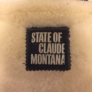 Vintage Designer State of Claude Montana Lamb Coat image 4