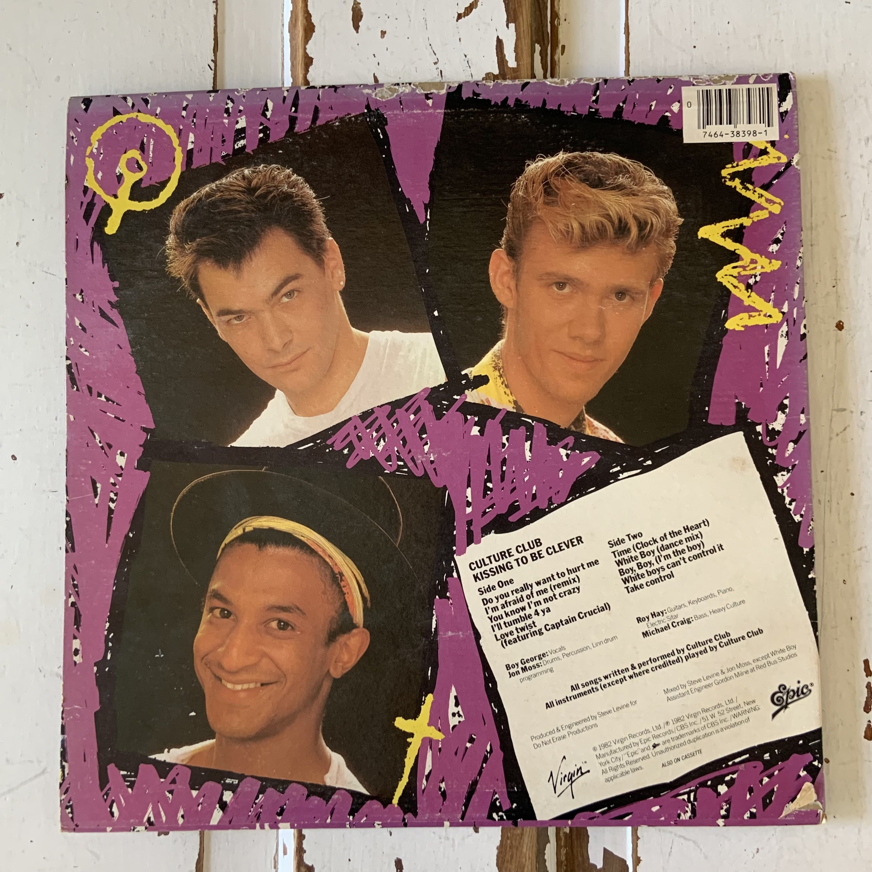 Vintage 1982 Culture Club Kissing to Be Clever Vinyl Record Album
