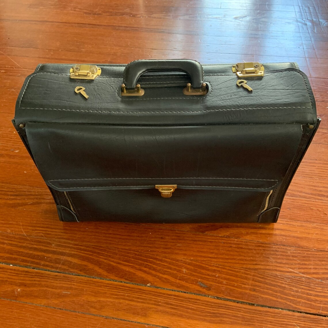 Vintage 1970s Homa Leather Document Lawyer Briefcase Bag Etsy