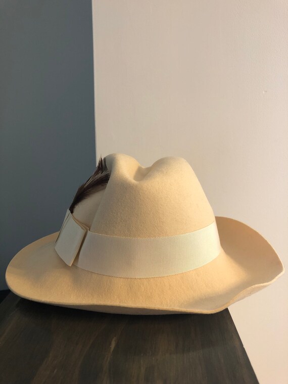 Vintage 1980’s Felt Fedora Hat - image 1