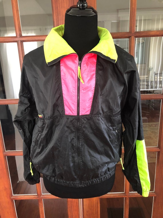 90s-00'S Vintage Columbia Men's Windbreaker, Size L unclear Charcoal Vintage Second Hand