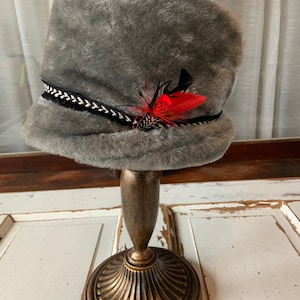 Vintage 1960’s or 1970’s Faux Fur Fedora Hat
