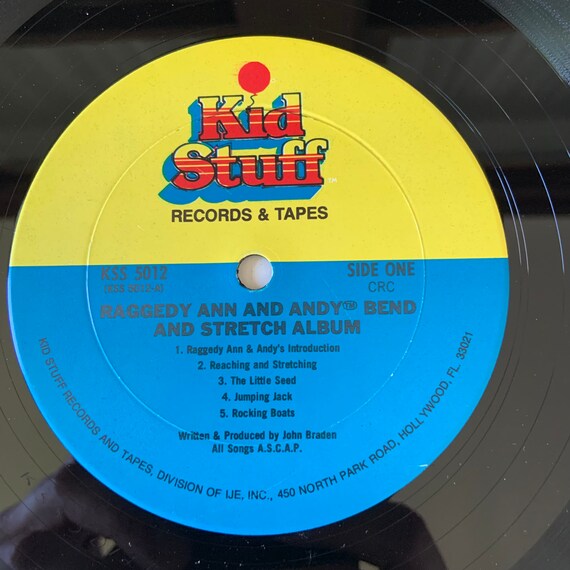 Vintage 1980 Vinyl Album Bend and Stretch Raggedy Ann and Andy A