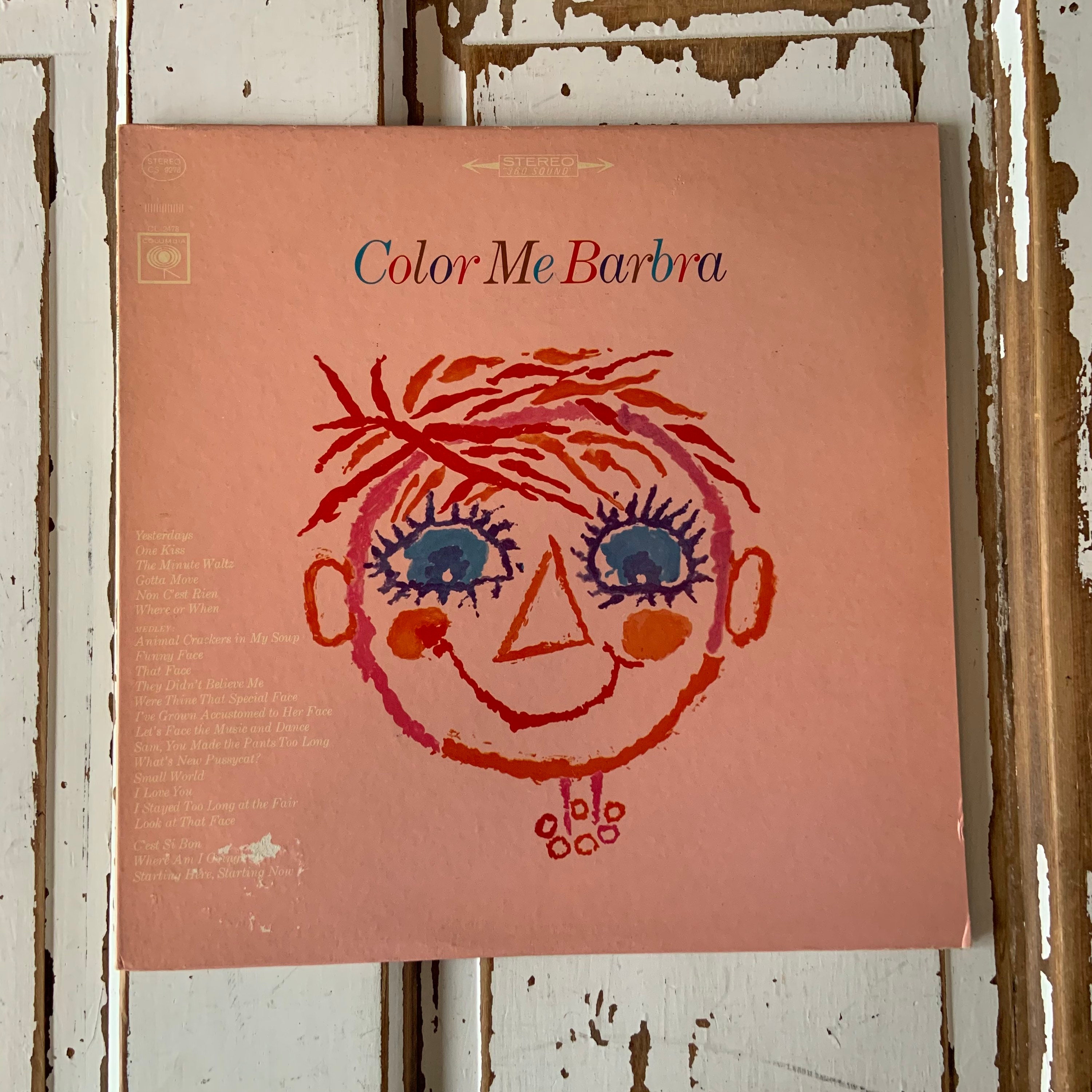 Vintage 1966 Barbra Streisand - Color Me Barbra Vinyl Album