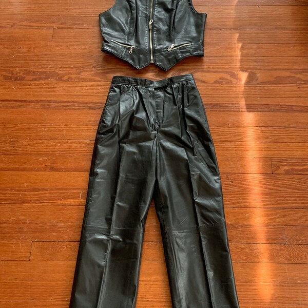 Leather Pants Etsy