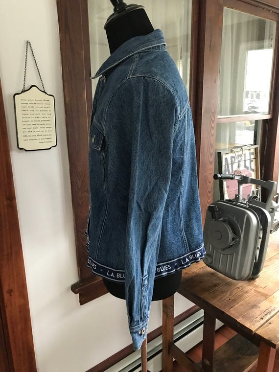 Vintage 1990's LA Blues Denim Jacket - image 3