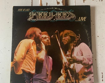 vintage Bee Gees Here At Last Live 2LP Record Set 1977 Albums vinyle
