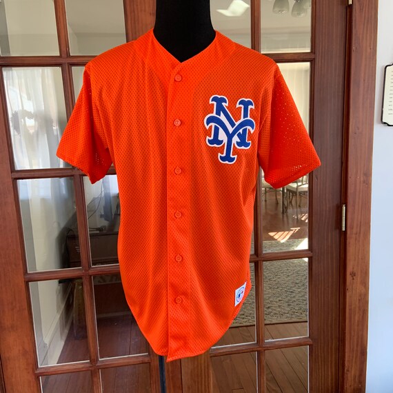 Vintage 1990 NY Mets Majestic Mesh 