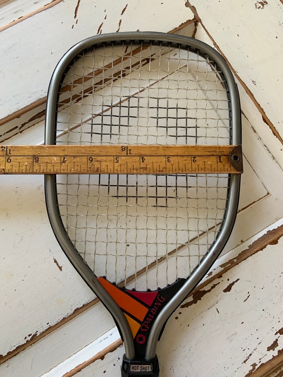 Paire De Raquettes De Racquetball Vintage Spalding Hot Shot Avec Housses - Taiwan