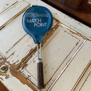 Vintage 1980’s Wilson Match Point Racket and Cover