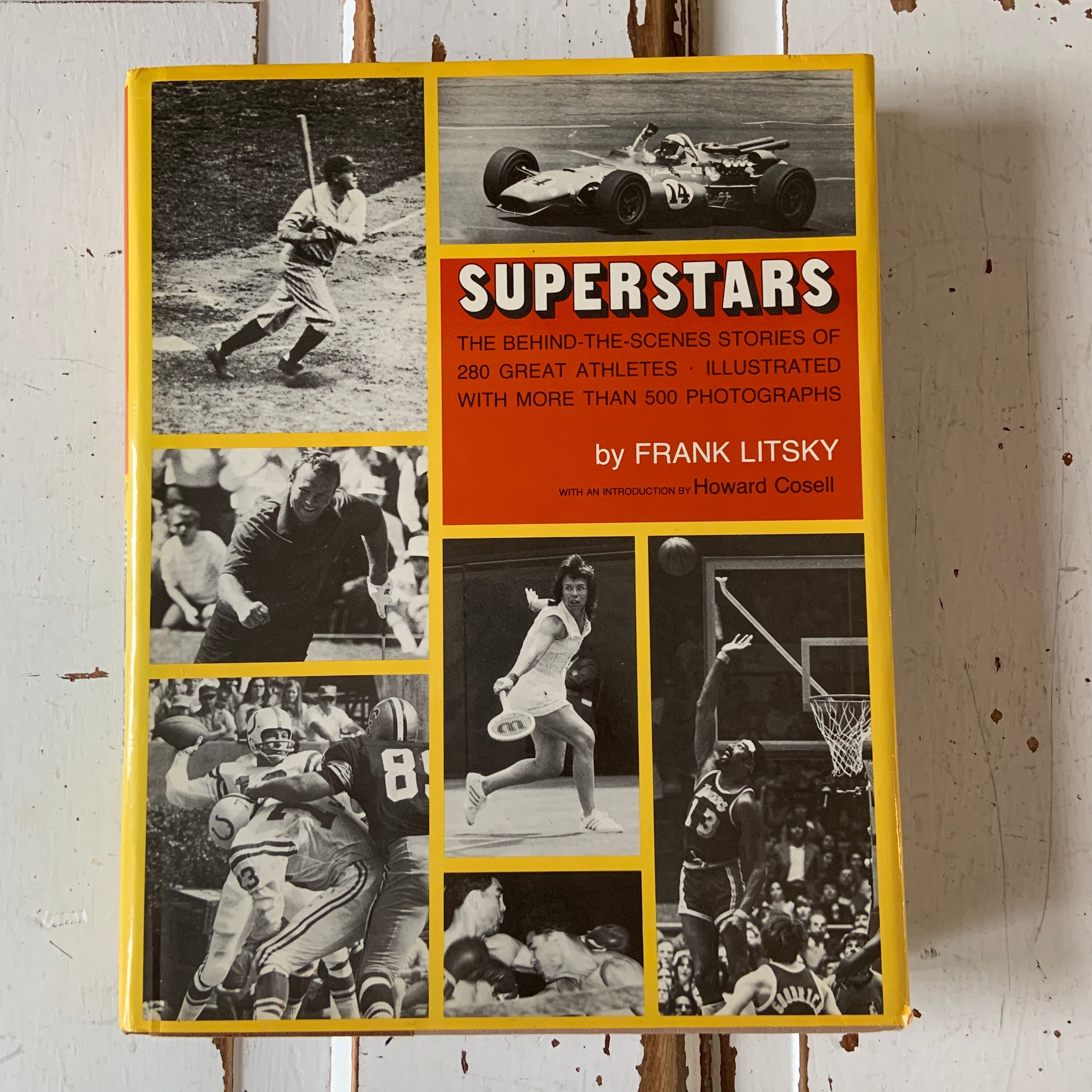 Vintage 1975 Hardcover Book Superstars Sports Stars Book