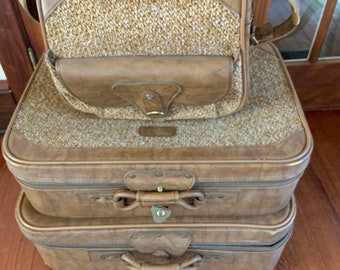 Vintage 1970s Verdi Soft Sided Tweed 3 
