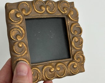 Friends Style Mini Frame Gold swirl 1990s decor small accent decor photo