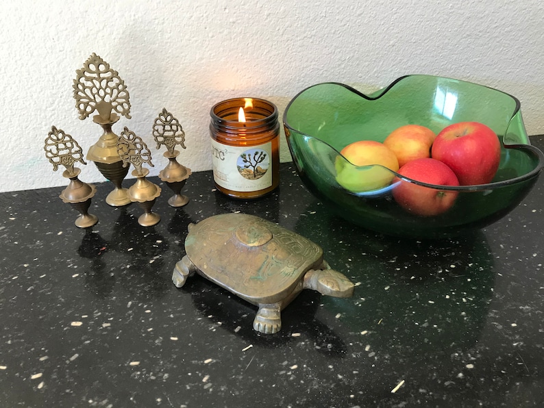 Brass Turtle Tortoise Jewelry Box Vintage Antique metal tarnish patina animal lover gift