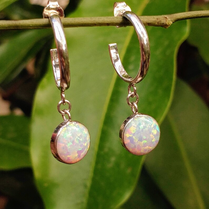 opal dangle earrings opal earrings opal drop earrings white opal earrings silver drop earrings white opal dangle earrings