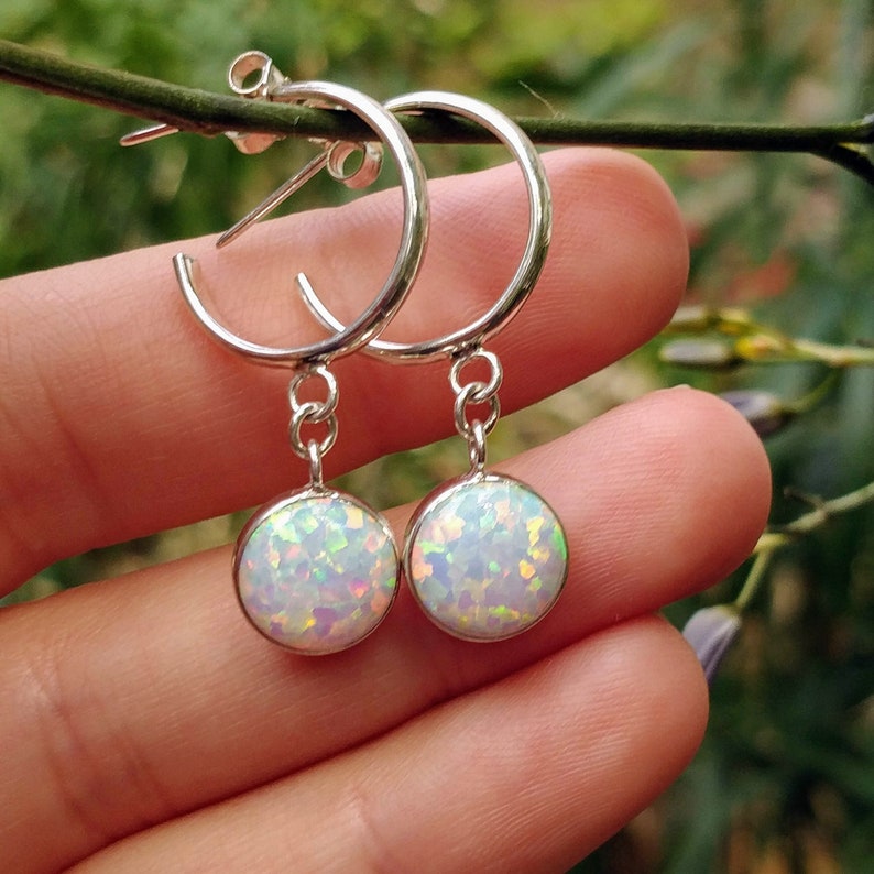 opal dangle earrings opal earrings opal drop earrings white opal earrings silver drop earrings white opal dangle earrings