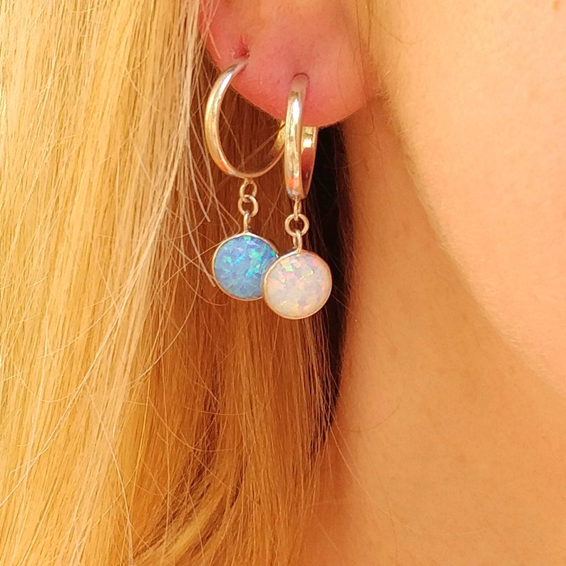 opal dangle earrings opal earrings opal drop earrings white opal earrings silver drop earrings white opal dangle earrings