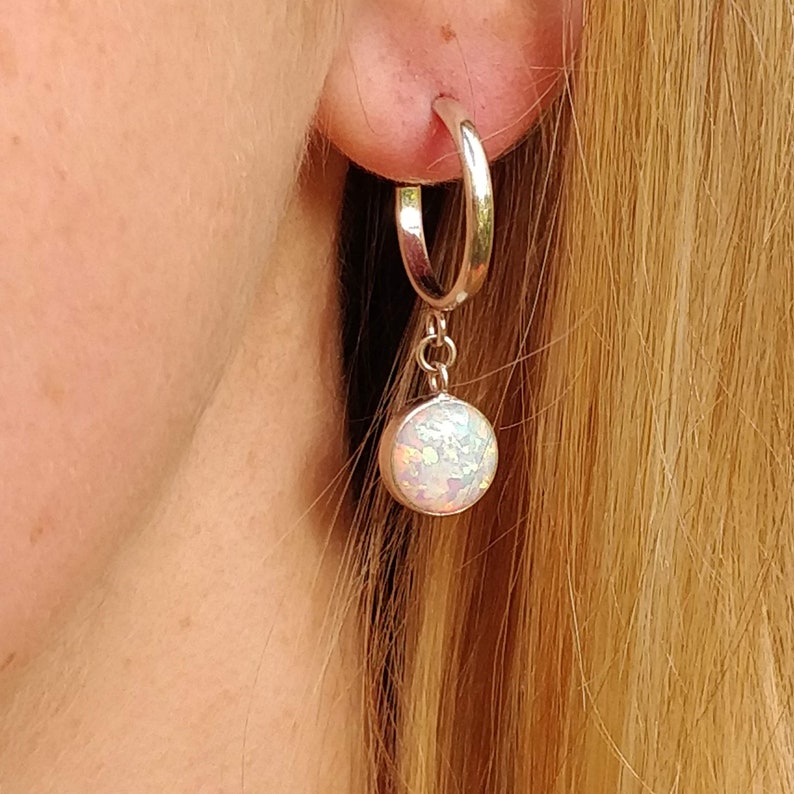 opal dangle earrings opal earrings opal drop earrings white opal earrings silver drop earrings white opal dangle earrings