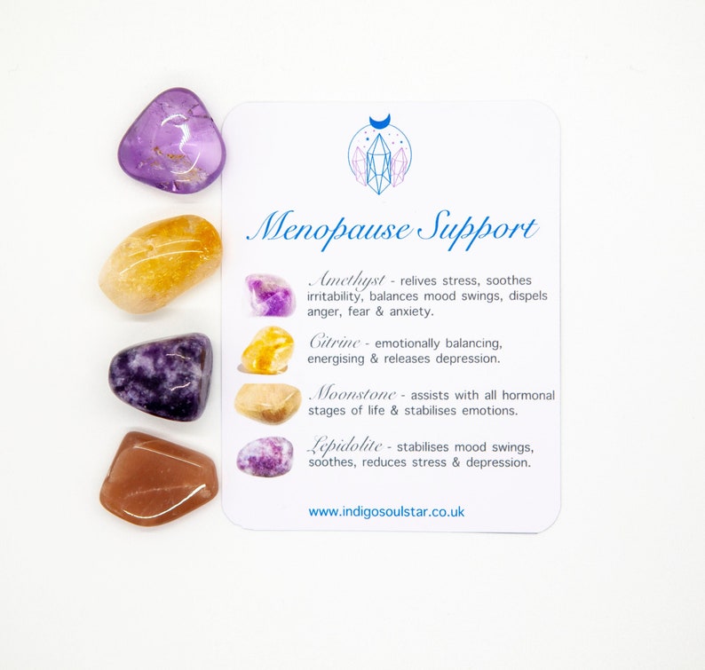 Menopause Support Crystal Healing Pack Crystals for Etsy UK