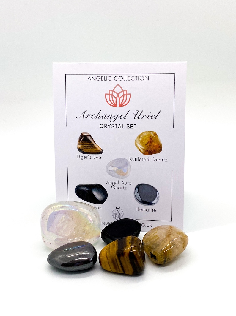 Archangel Uriel Crystal Set Ethically Sourced Reiki Charged Etsy UK