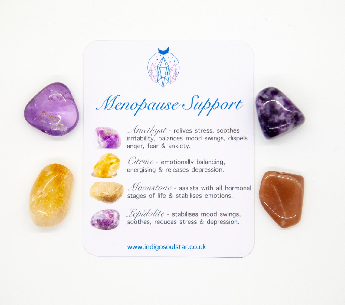 Menopause Support Crystal Healing Pack Crystals for Etsy UK