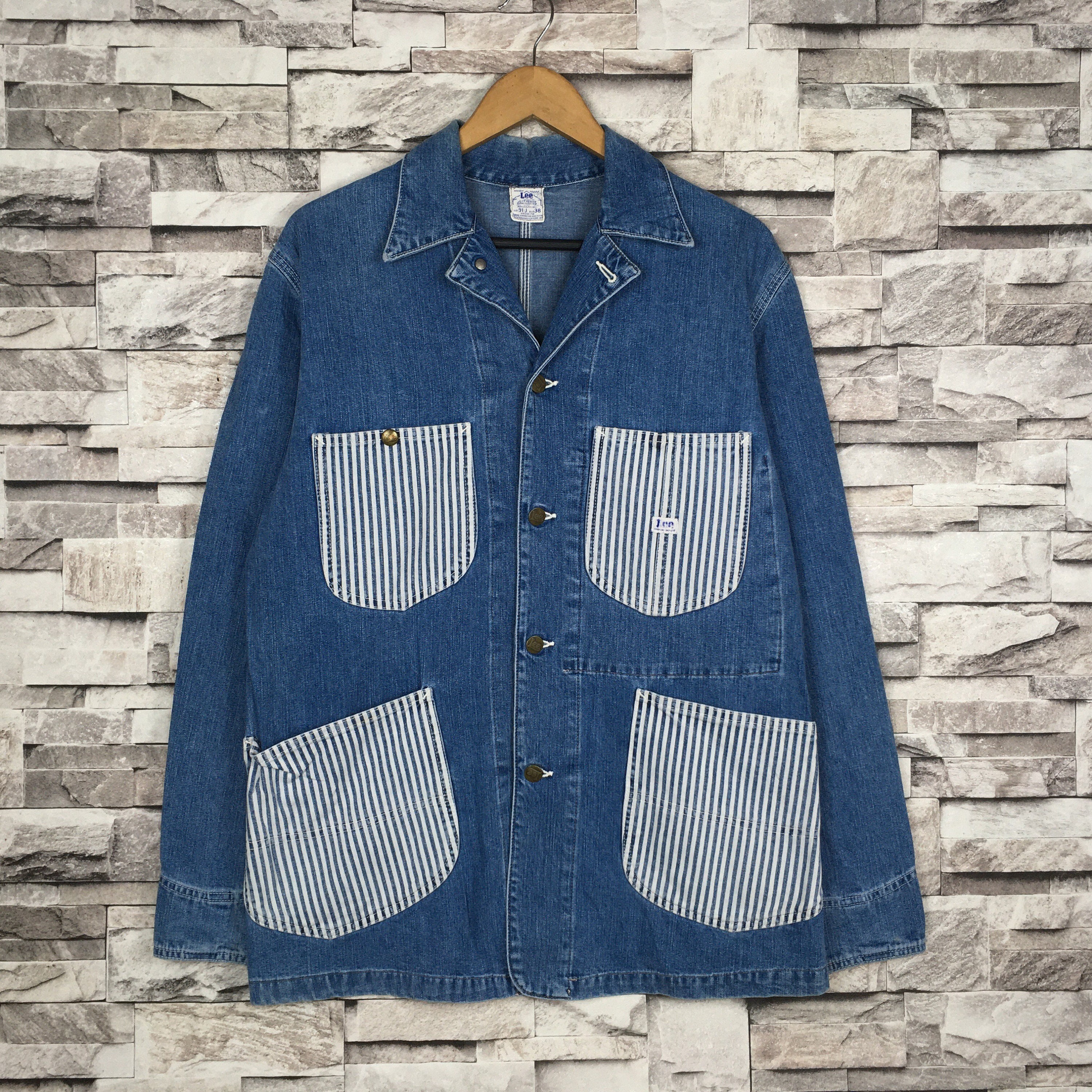 Workwear Denim Chore Jacket Striped 