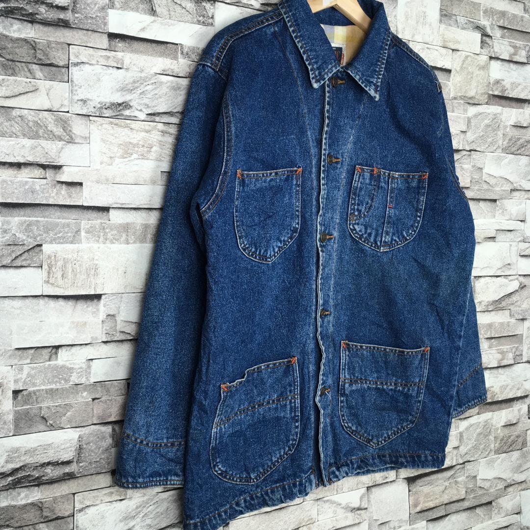 Vintage 90s CLASSIC Workwear Denim Chore Jacket Four Pocket - Etsy