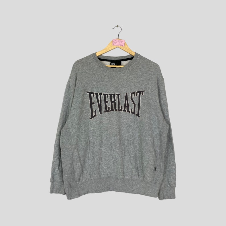 Vintage EVERLAST Crewneck Sweatshirt Big Logo Everlast Jumper Pullover