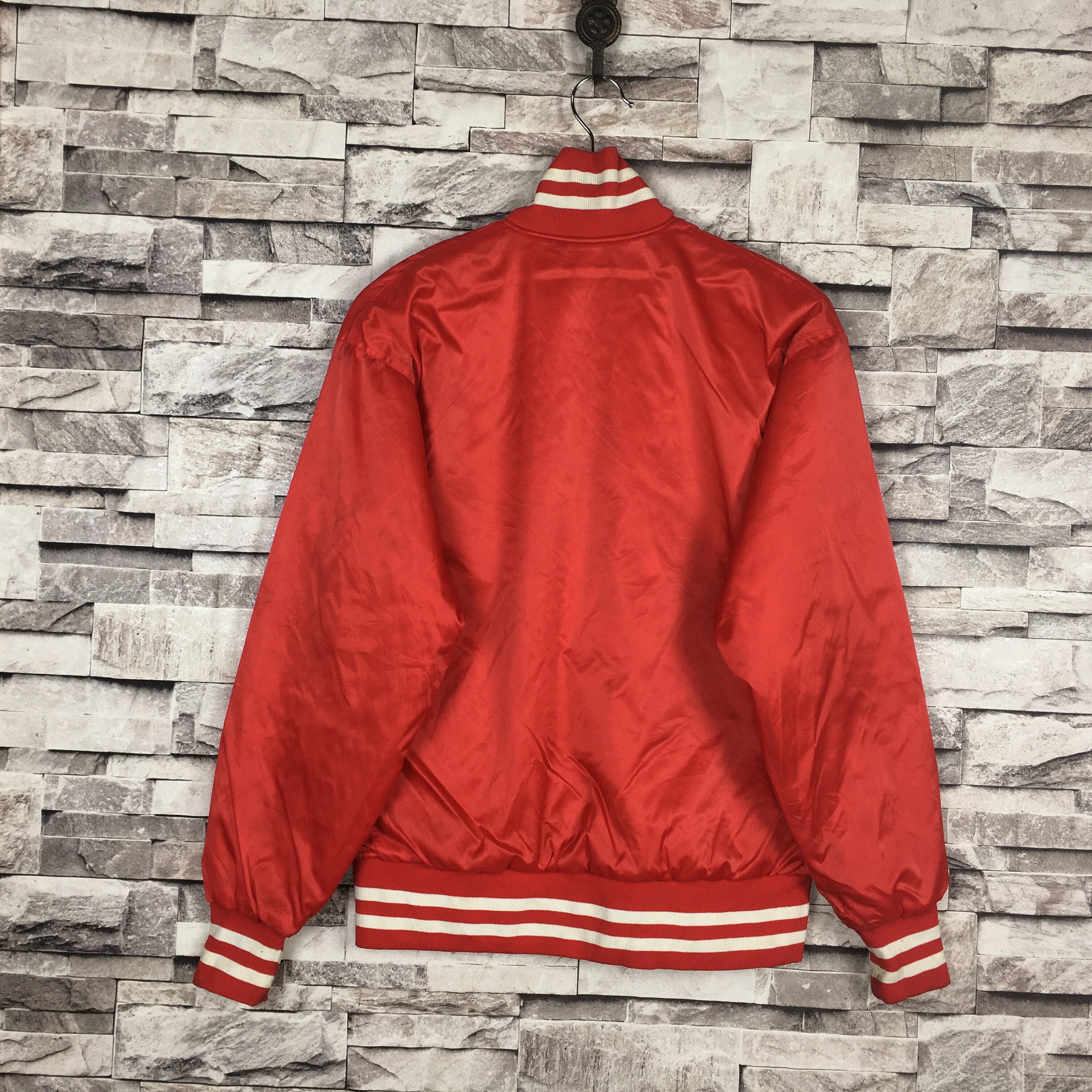 Vintage 90s VARSITI Bombers Sukajan Red 