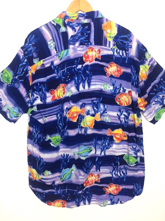 Vintage 80s JAMS WORLD Hawaiin Shirt With Nice Mo… - image 4