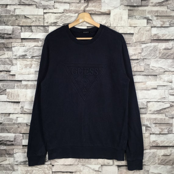 Vintage GUESS USA sudadera Crewneck Jumper gran logotipo deletrear