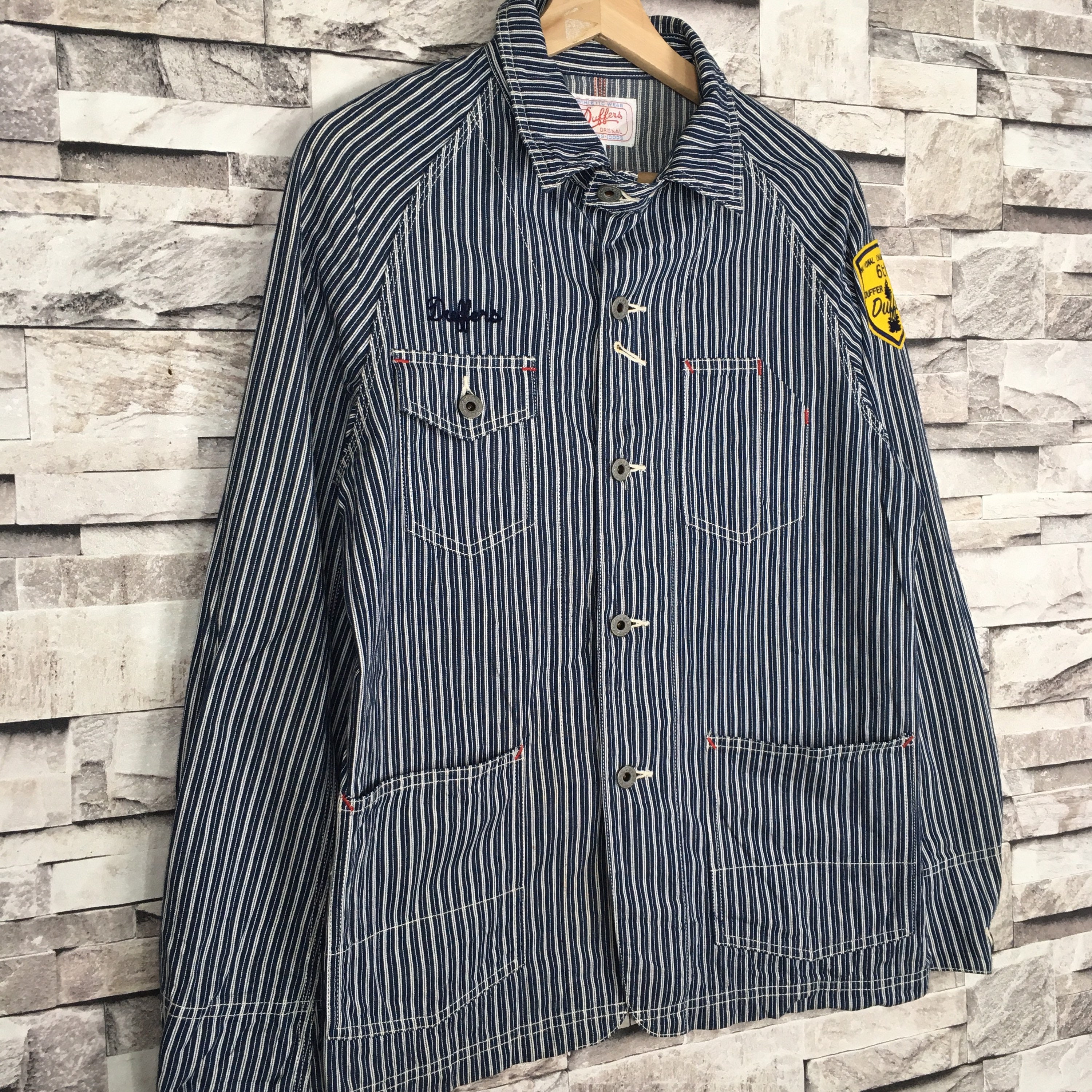 Vintage Duffer Hickory Striped Denim 