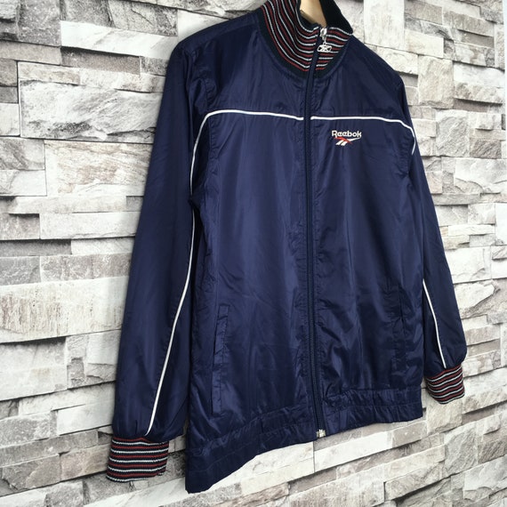 Vintage 90s REEBOK Jacket Zipper Up Embroidered L… - image 2