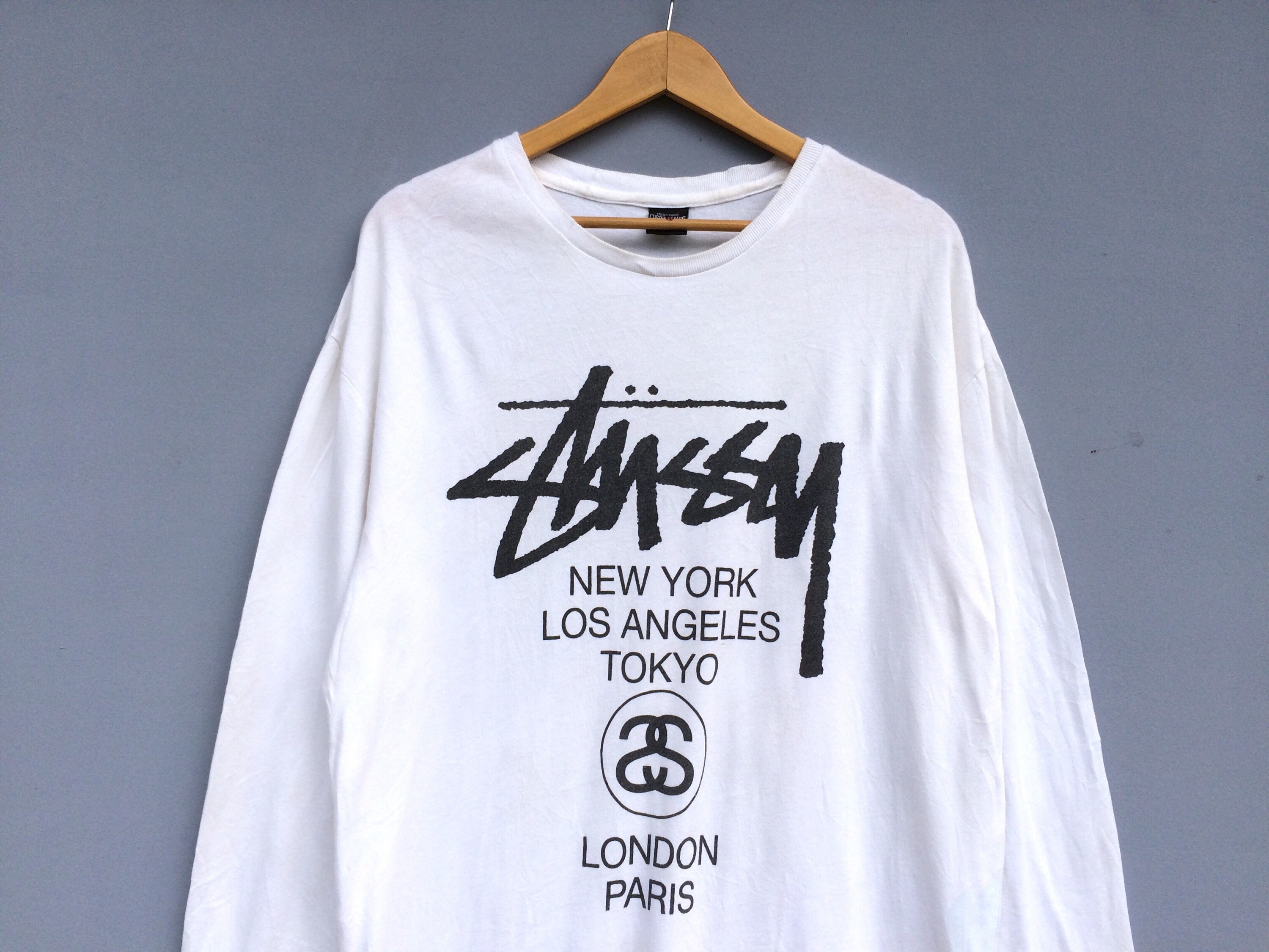 Vintage STUSSY Tour City Long Sleeve 