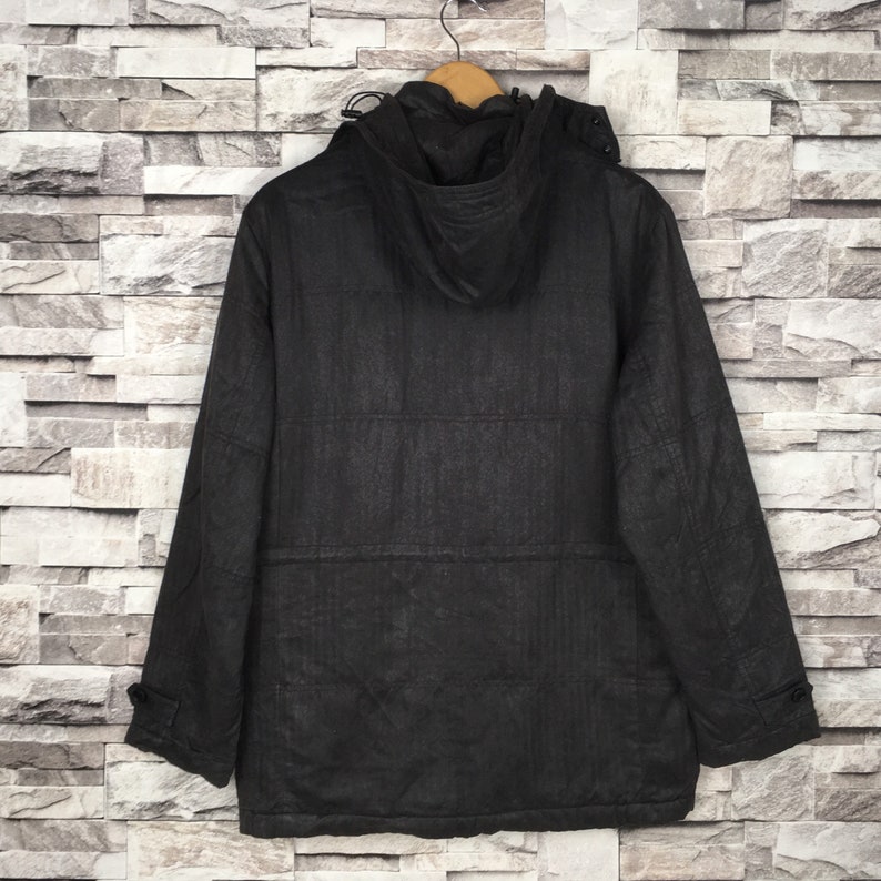 Vintage KANSAI YAMAMOTO By Japanese Designer Hoodies Jacket Black Jacket Fashion Designer Size Medium