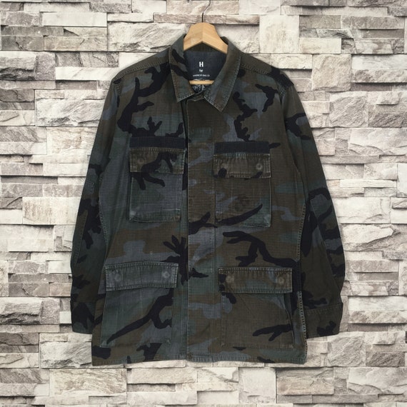 Vintage AMERICAN RAG CIe X Military Jacket With Camouflage - Etsy 日本