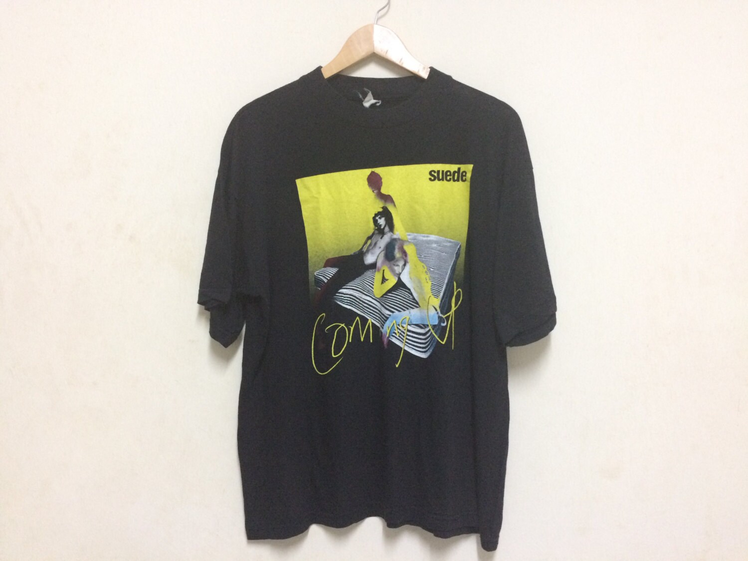 Vintage 90'S SUEDE COMING up Band Shirt 