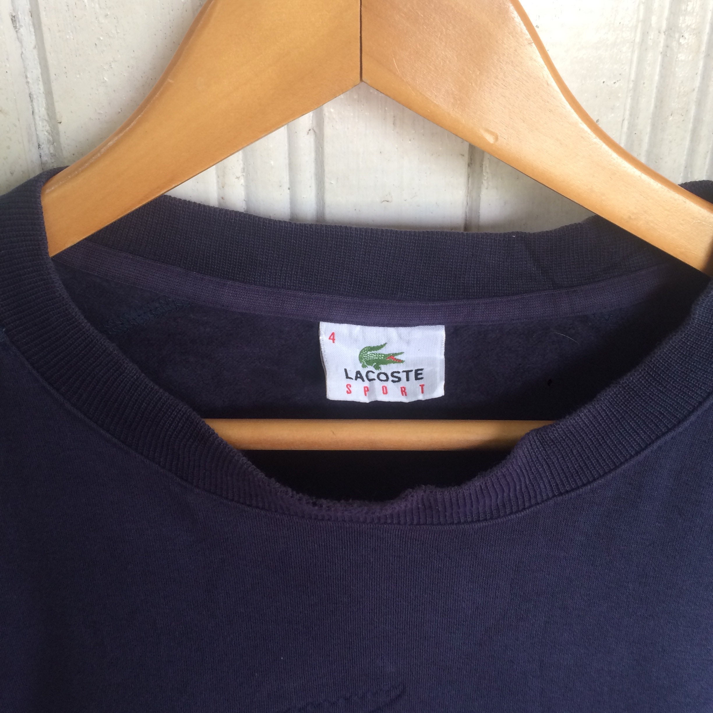 Vintage LACOSTE SPORT Sweatshirt Big Lacoste Logo at Front - Etsy Australia