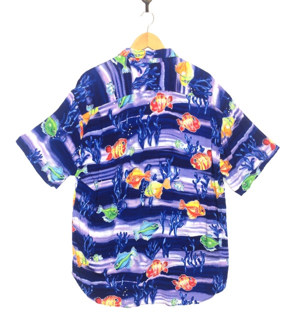 Vintage 80s JAMS WORLD Hawaiin Shirt With Nice Mo… - image 3