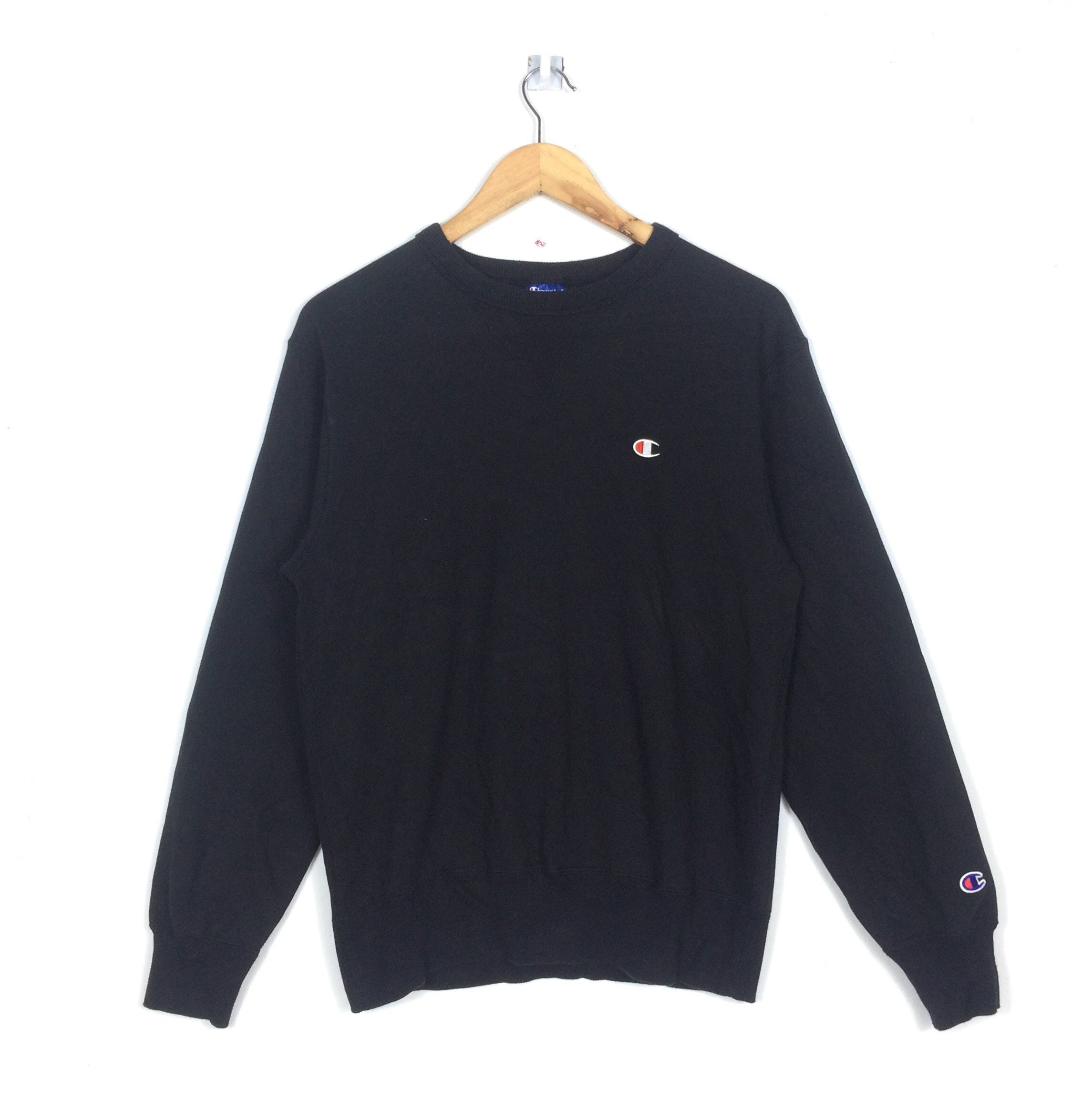 Vintage black sale champion sweatshirt