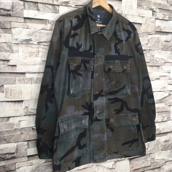 Vintage AMERICAN RAG Cie X Military Jacket With Camouflage - Etsy